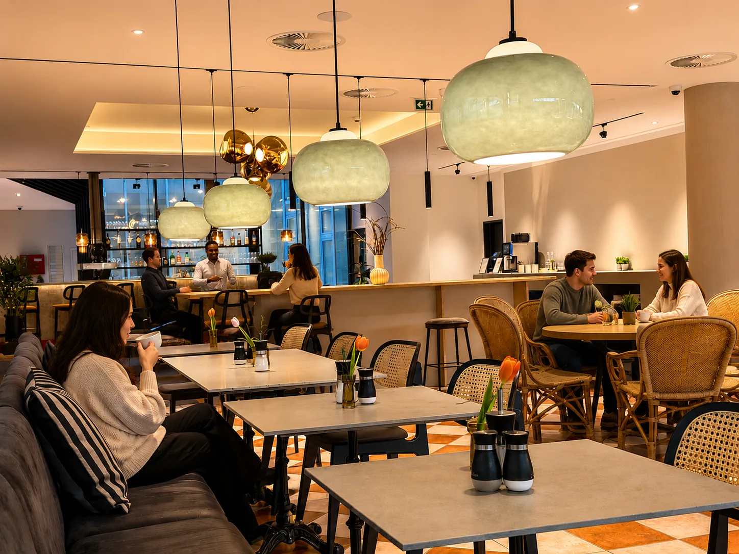 Egon Lounge · Gäste beim Kaffee